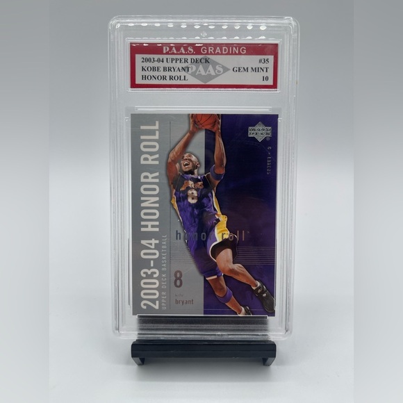 2003 U.D. Honor Roll Kobe Bryant P.A.A.S Grading 10 Lakers #35 Card - Picture 3 of 4